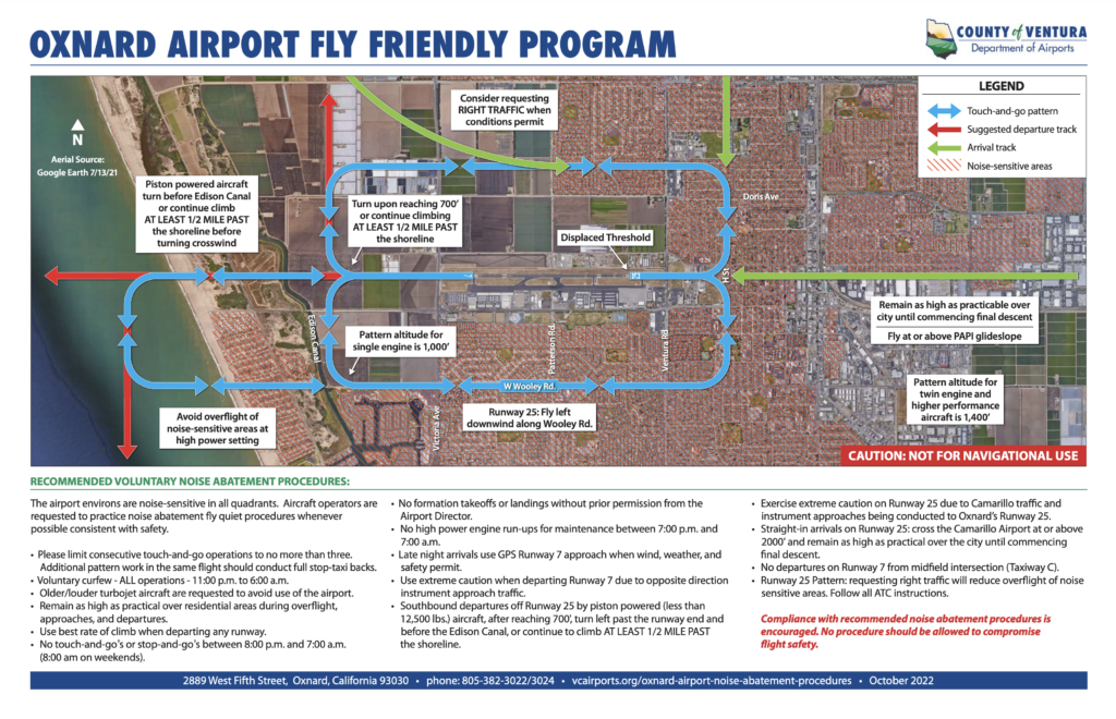 Updates to Oxnard Pilot Guide for Fly Friendly VC